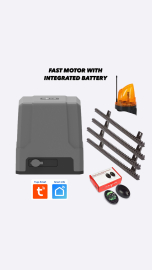 Smart Motor za kliznu kapiju JOY SL800DC Set 2daljinca,fotocelije,lampa,4 metra letve i baterija do 800kg